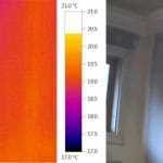 Tracking hot water pipes with a thermal imager